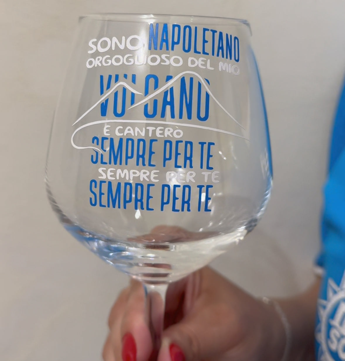 sono Napoletano | Calice da vino personalizzato | Idea regalo