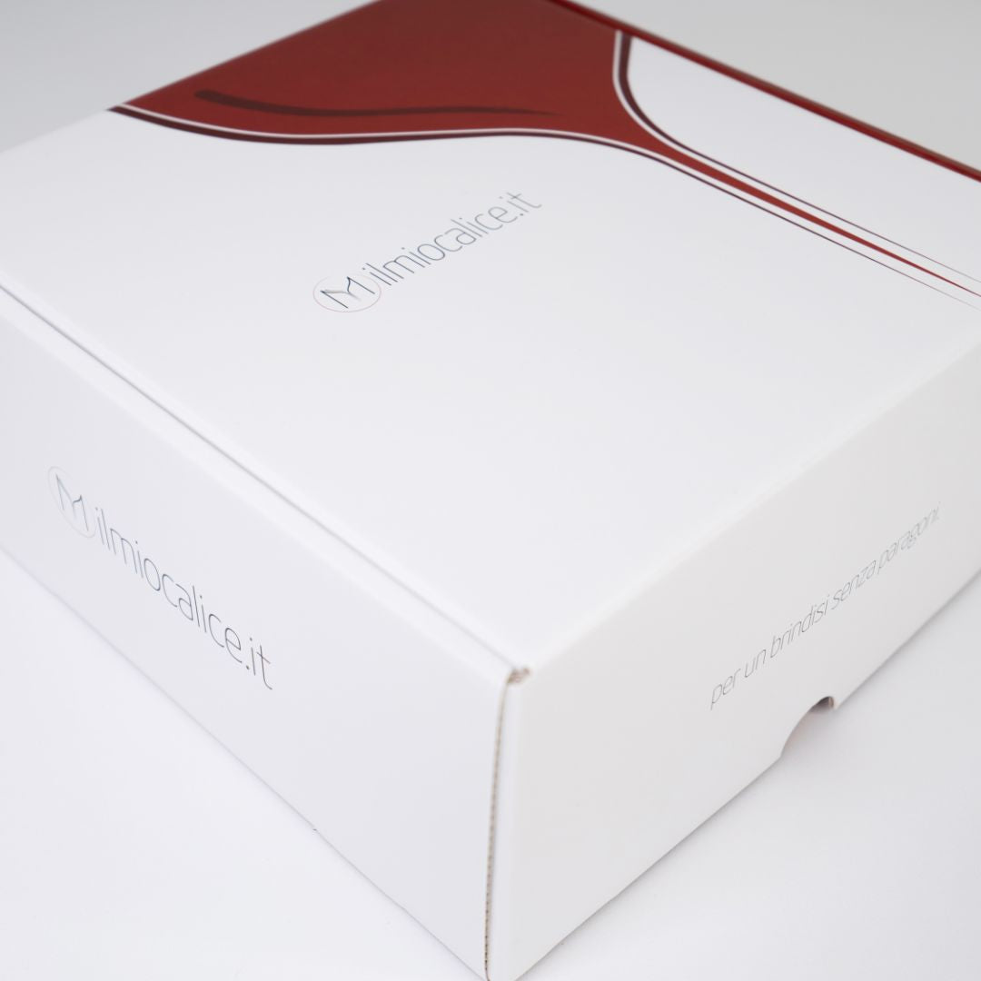 Destino | Set di calici da vino personalizzati con nome su base| 2pz. | Idea regalo