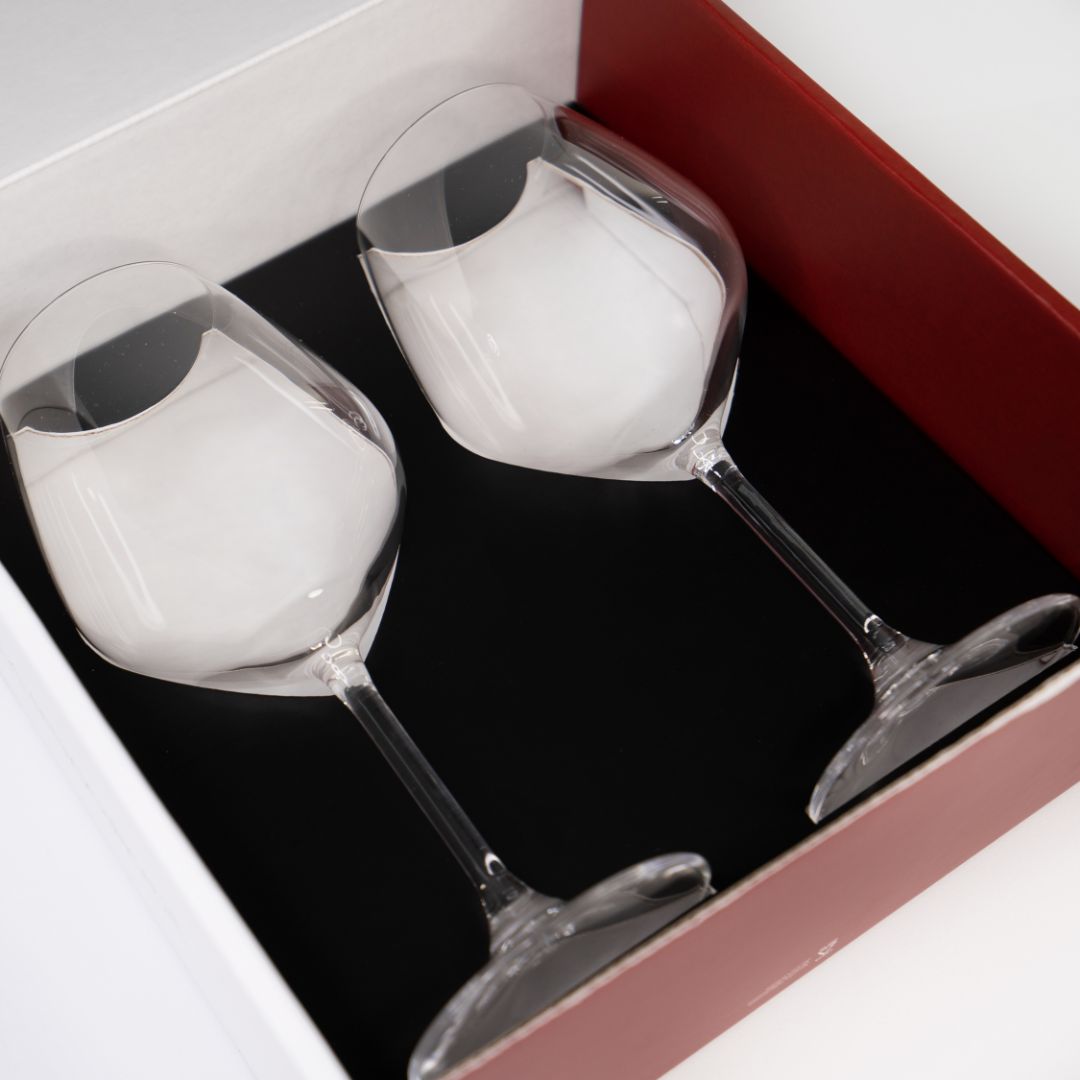 Io scelgo te| Set di calici da vino personalizzati con nome | 2pz. | Idea regalo