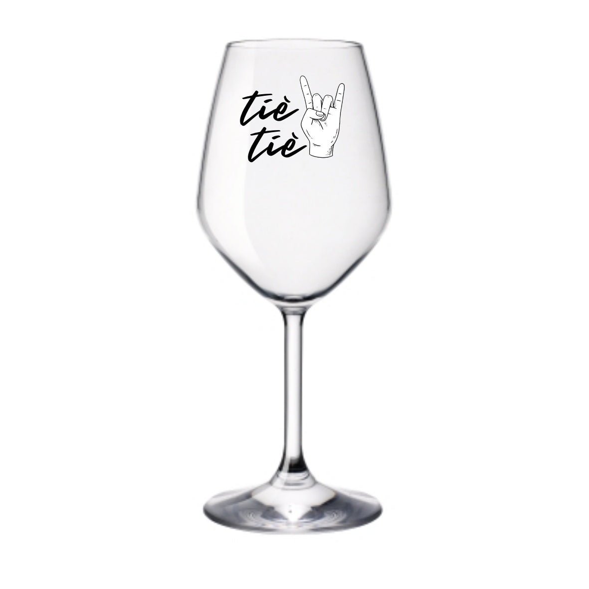 Tiè tiè | Calice da vino personalizzato | 1 pz.