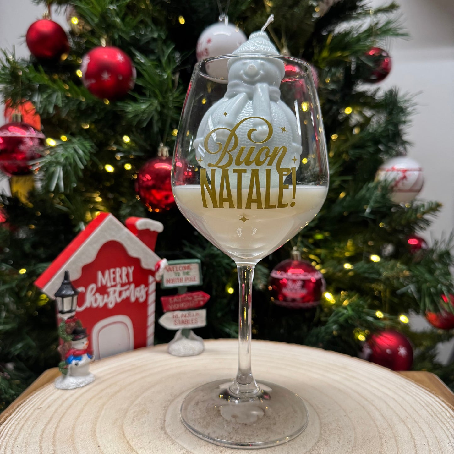 Luminea - Candela Pupazzo di neve | Idea regalo