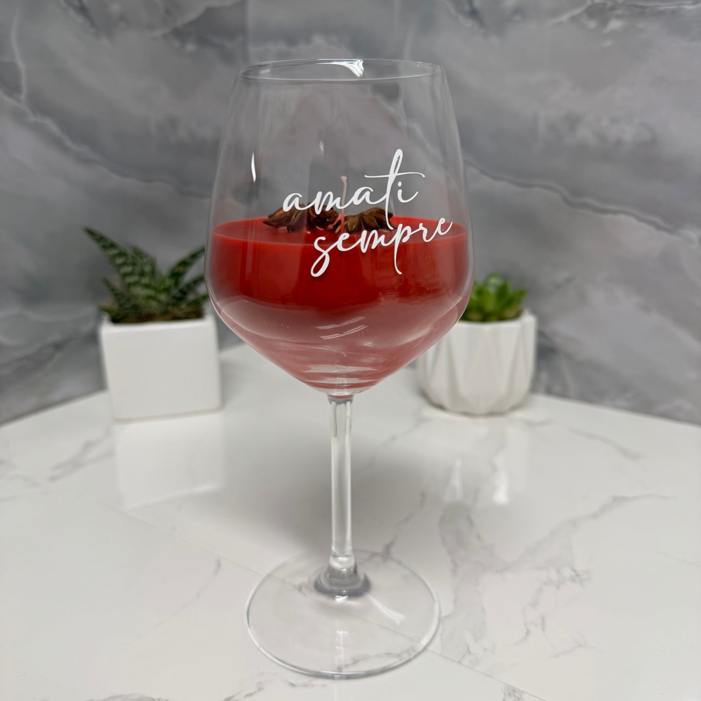 Luminea - Candela Vino Rosso | Idea regalo
