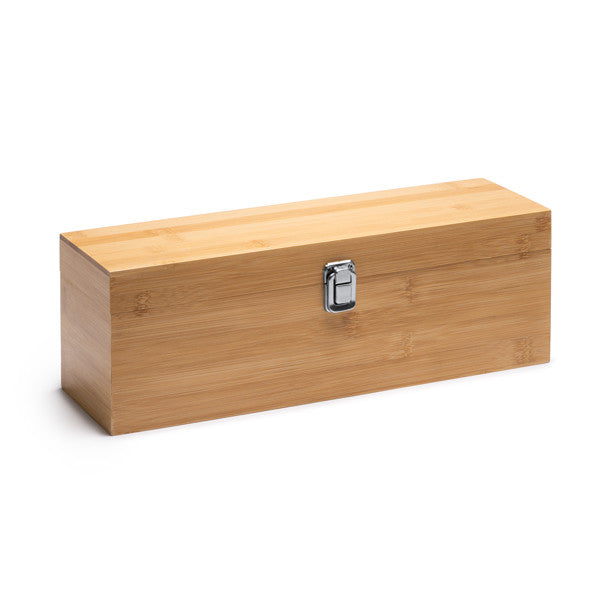 Cofanetto in legno | Vano per bottiglia e accessori vino | Idea regalo