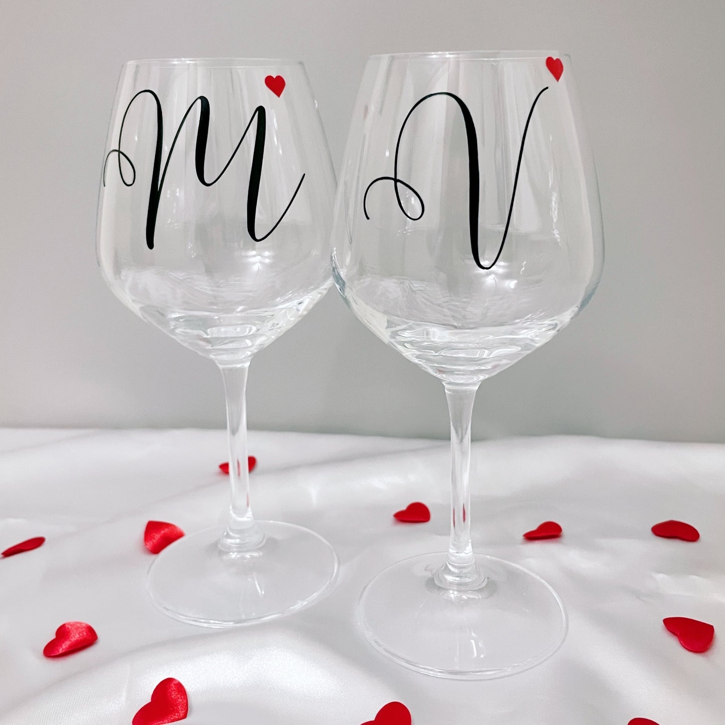 Letter | Set di calici da vino personalizzati con l'iniziale del nome - 2pz.