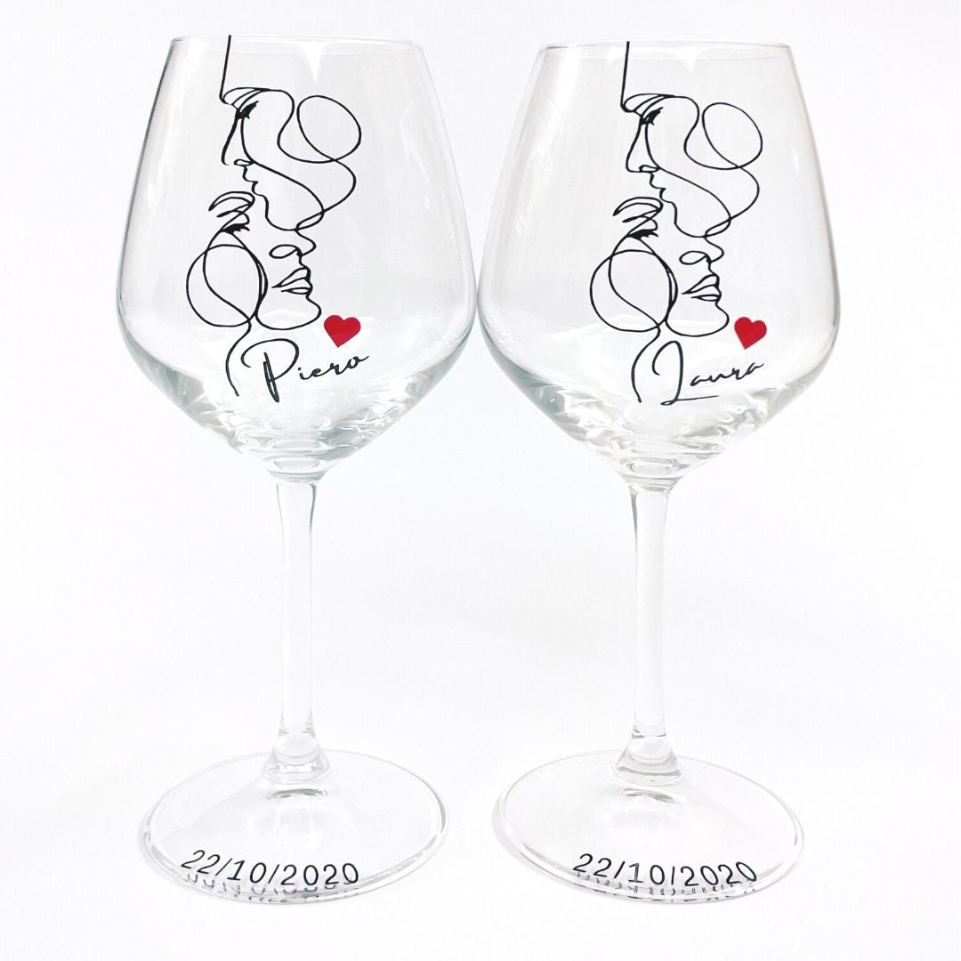 Couple | Amore - Set di calici da vino - 2pz.