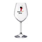 Corno pulcinella | Calice da vino personalizzato con nome | 1 pz | 2 varianti