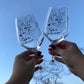 Solo tu sei la cura| Set di calici da vino personalizzati con nome | 2pz. | Idea regalo