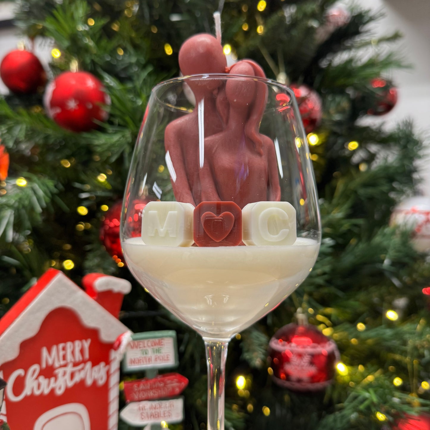 Luminea - Candela red love | Idea regalo