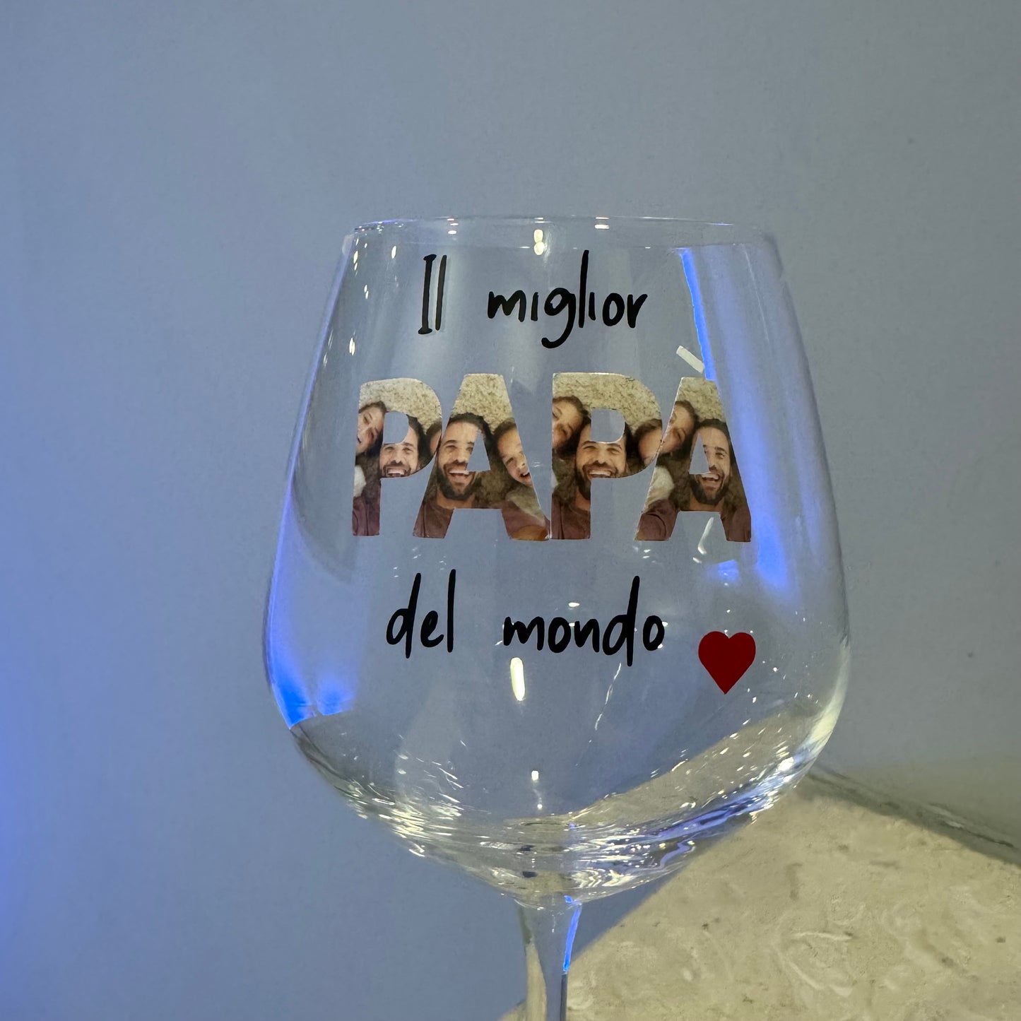 Calice Da Vino Personalizzato Per Papà - Regalo Divertente Con Frase 'Bevi Papà!' 500 Ml - Foto 7