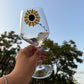 Girasole | Calice da vino personalizzato con nome | 1pz.