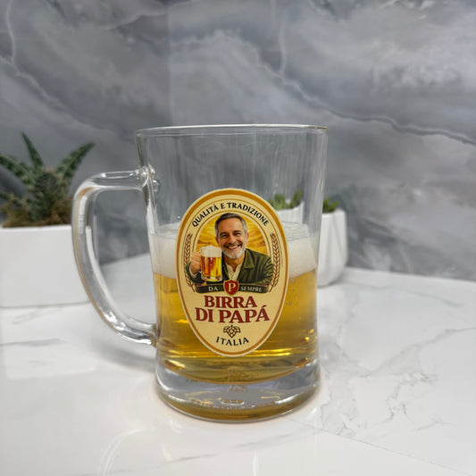 Festa del papà | Boccale di birra con foto personalizzata