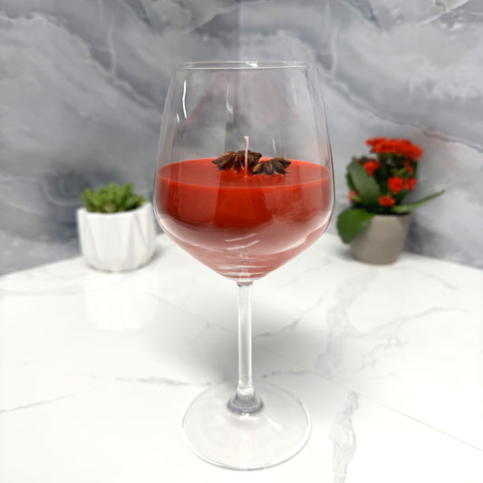 Luminea - Candela Vino Rosso | Idea regalo