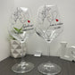 Love Home | Set di calici da vino personalizzati con nome | 2pz. | Idea regalo