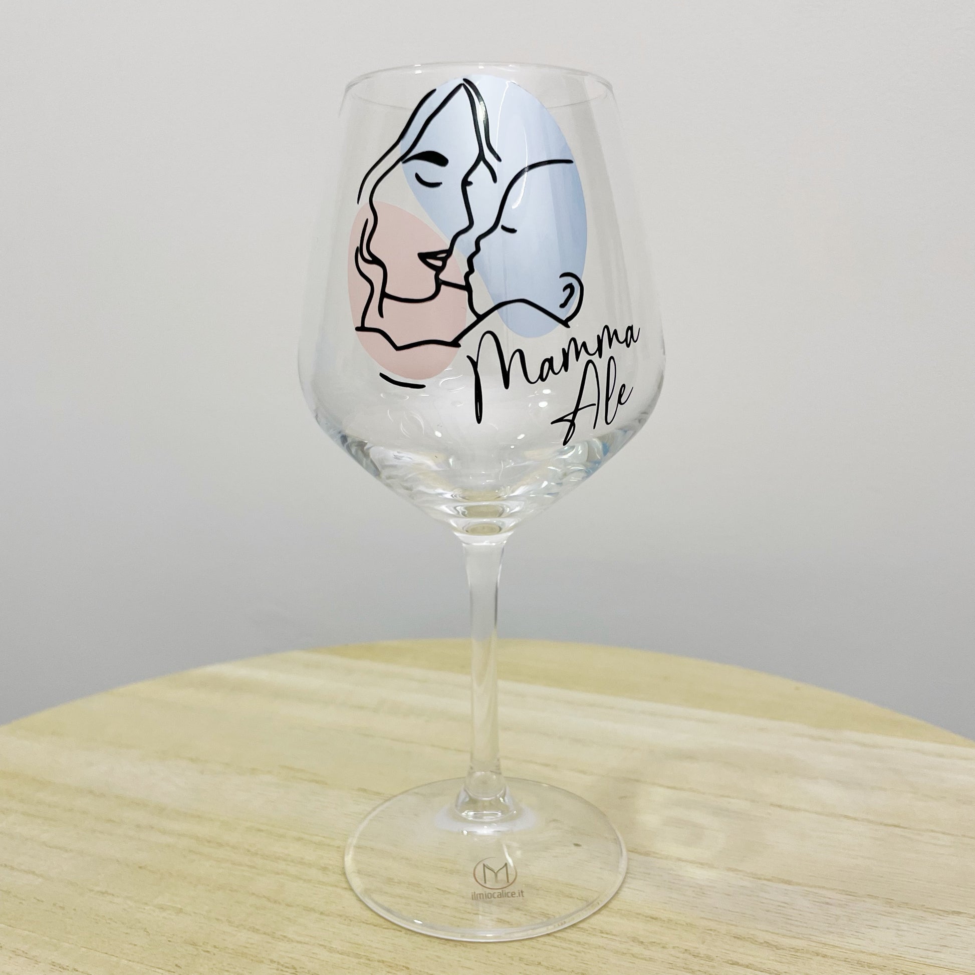 Eternity, Set di calici da vino personalizzati con nome, 2pz.