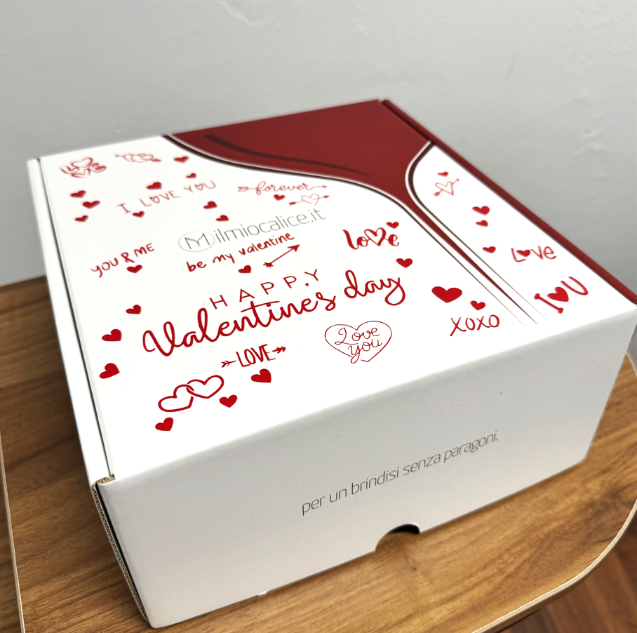 Personalizzazione di San Valentino per packaging