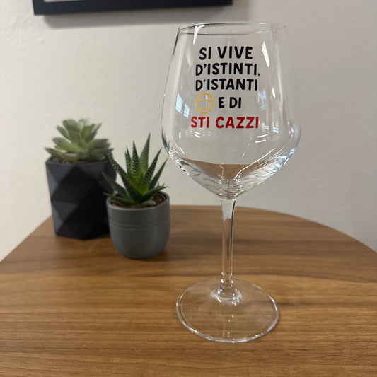 Sti cazzi | Calice da vino personalizzato | Idea regalo