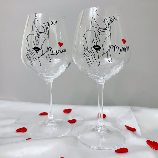 My Half | Amore - Set di calici da vino - 2pz.