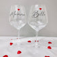 Name | Set di calici da vino personalizzati con nomi - 2pz.