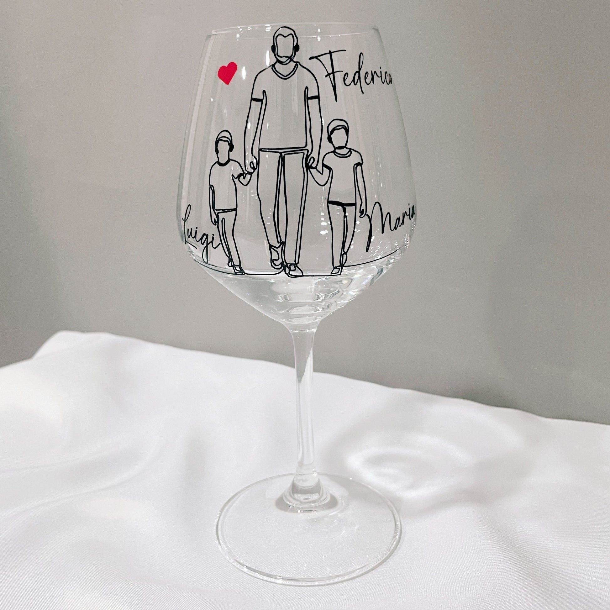 Calice Da Vino Personalizzato Per Papà - Regalo Divertente Con Frase 'Bevi Papà!' 500 Ml - Foto 5