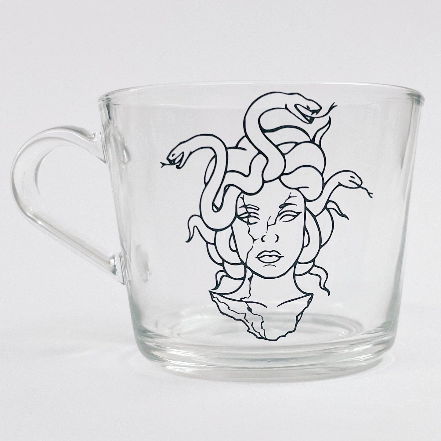 Medusa | Tazza in vetro personalizzata con nome - 1pz.